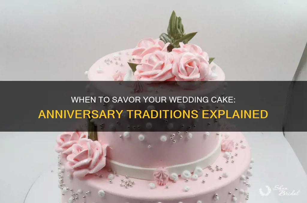 what anniversary do you eat your wedding cake