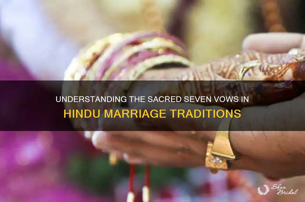 what are 7 vows in hindu marriage