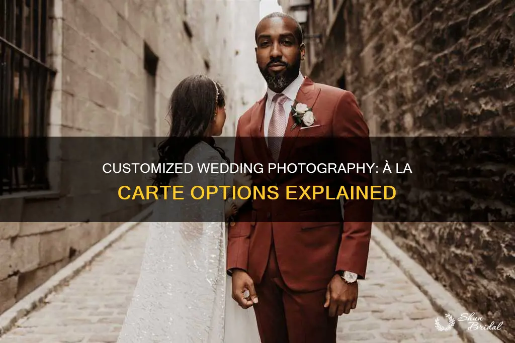 what are a la carte options in wedding photography