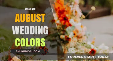 Elegant August Wedding Colors: Trendy Palettes for a Summer Celebration