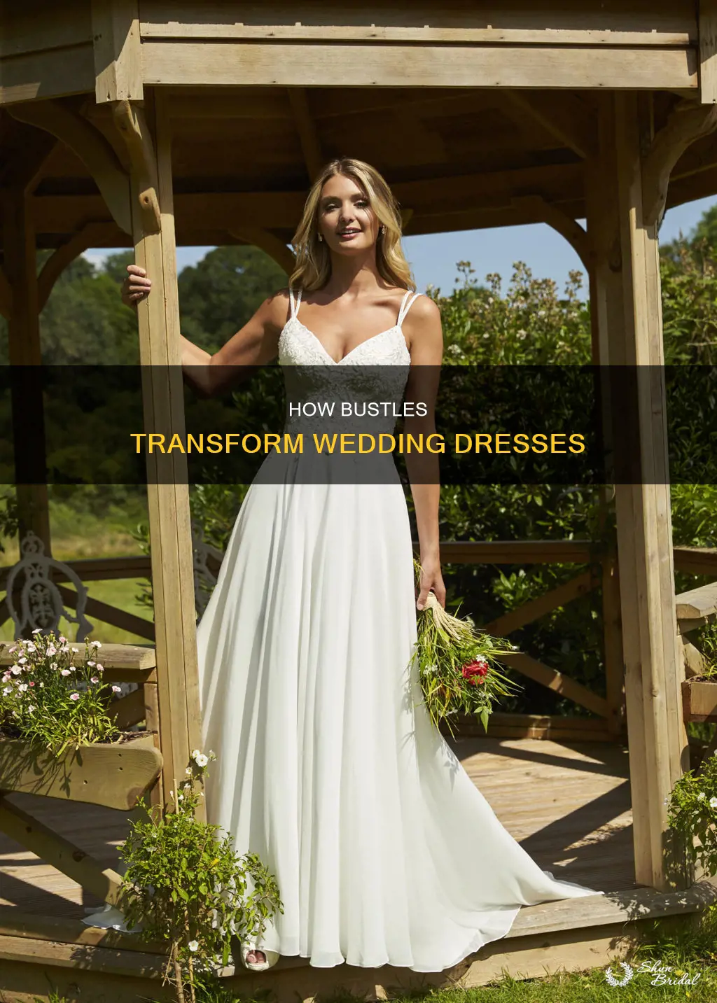 what are bustles added to a wedding dress
