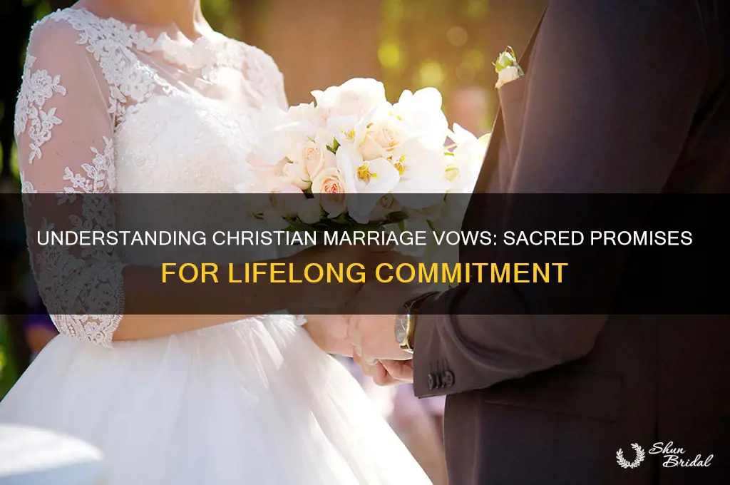 what are christian marriage vows