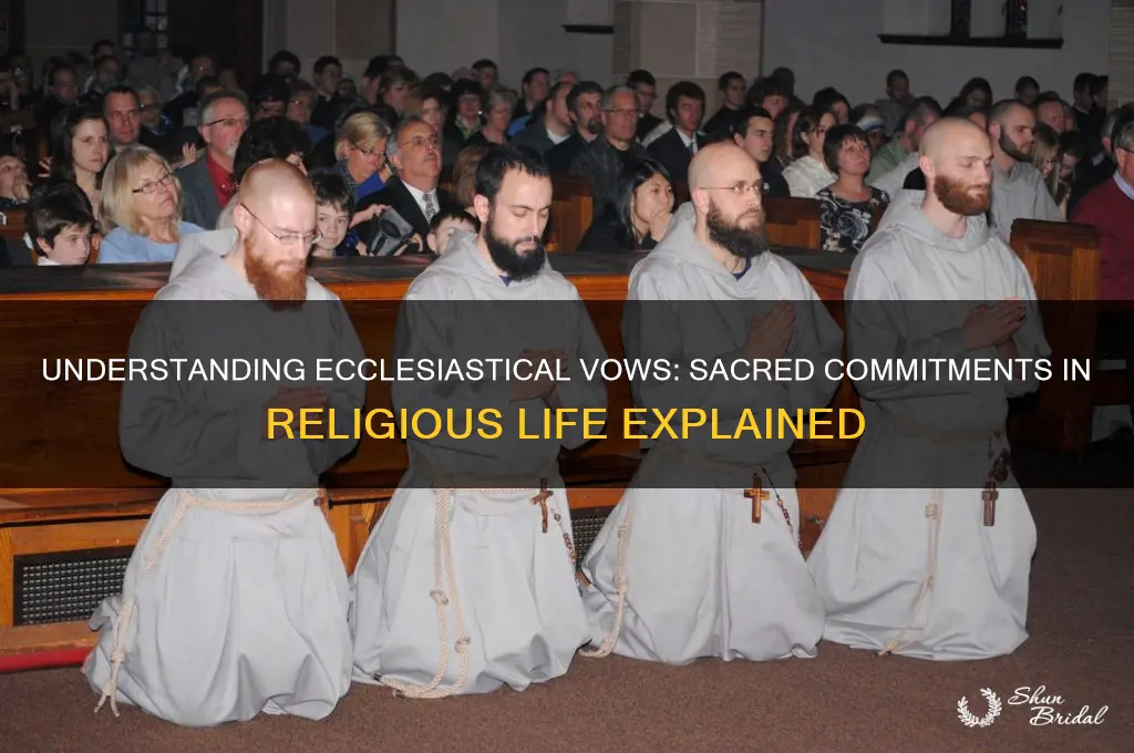 what are ecclesiastical vows