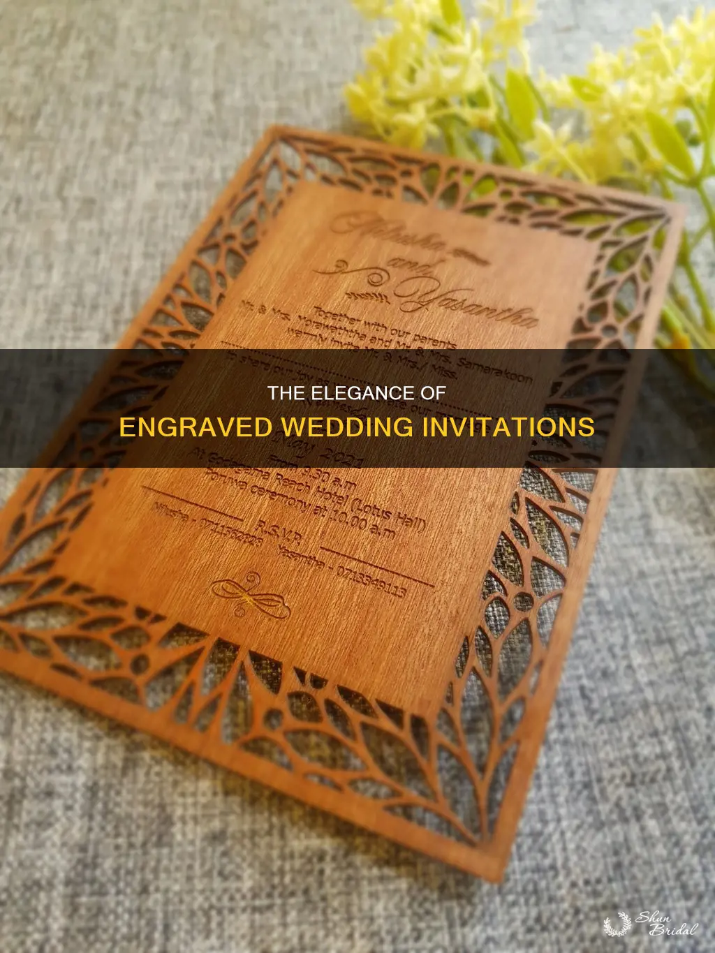 what are engraved wedding invitations