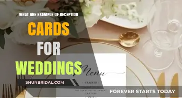 Elegant Wedding Reception Card Ideas: Creative Examples for Your Special Day