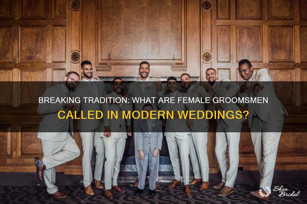 what are female groomsman called