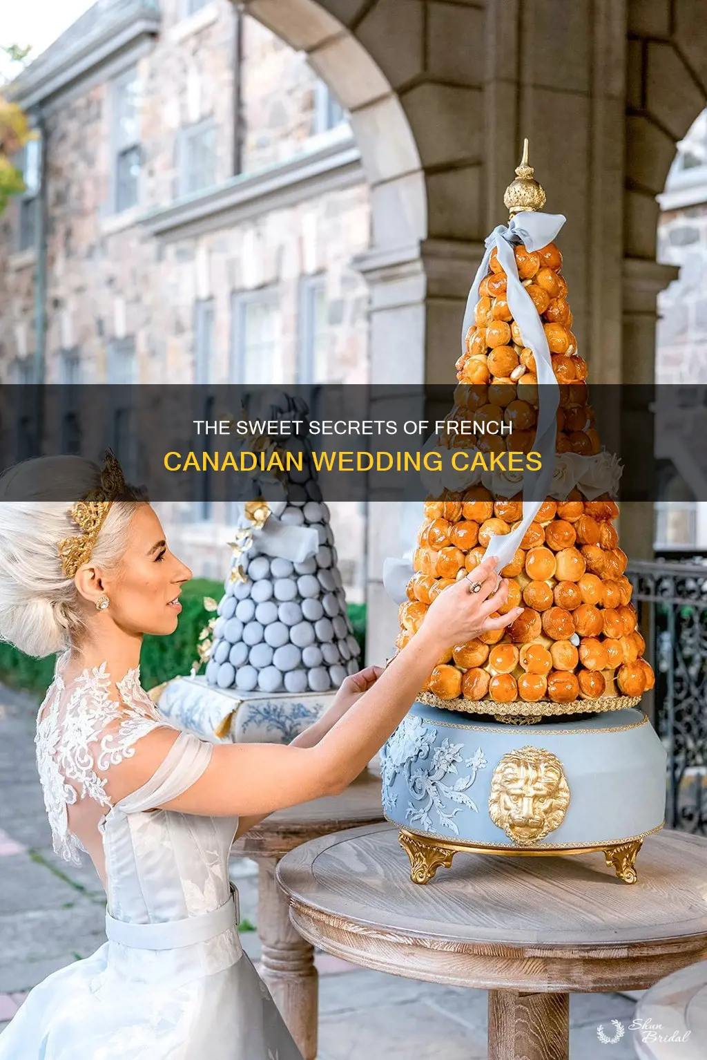 what are french canadian wedding cakes made of