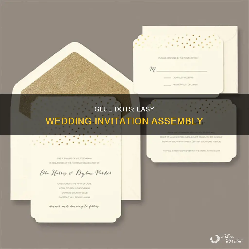 what are glue dots for wedding invitation