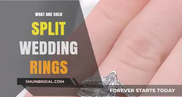 Gold Split Wedding Rings: Unique Design for Your Special Day