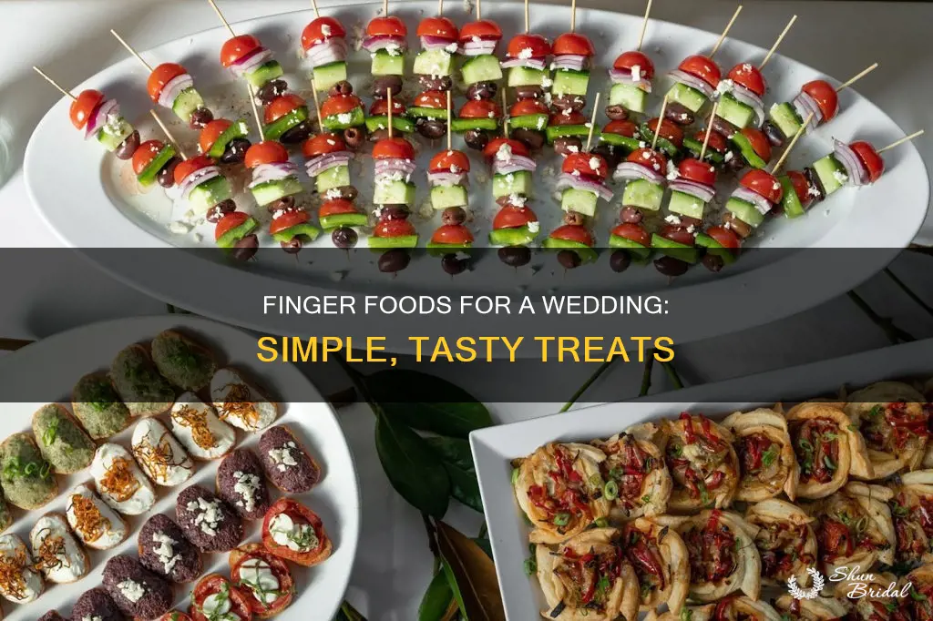 what are good finger foods for a wedding reception