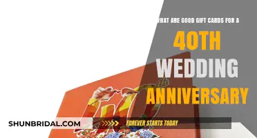 Thoughtful 40th Wedding Anniversary Gift Card Ideas for Couples