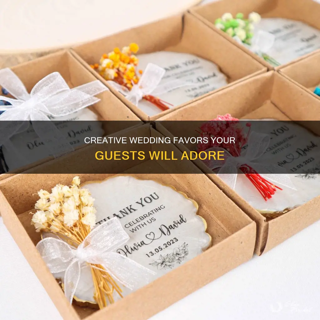 what are good party favors for wedding reception