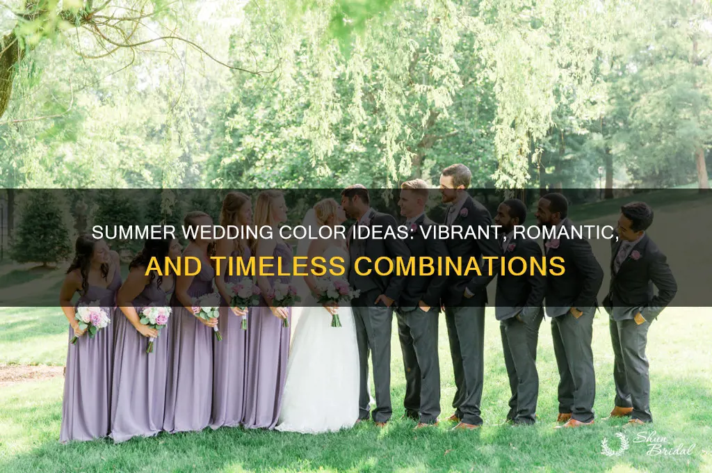 what are good summer wedding colors