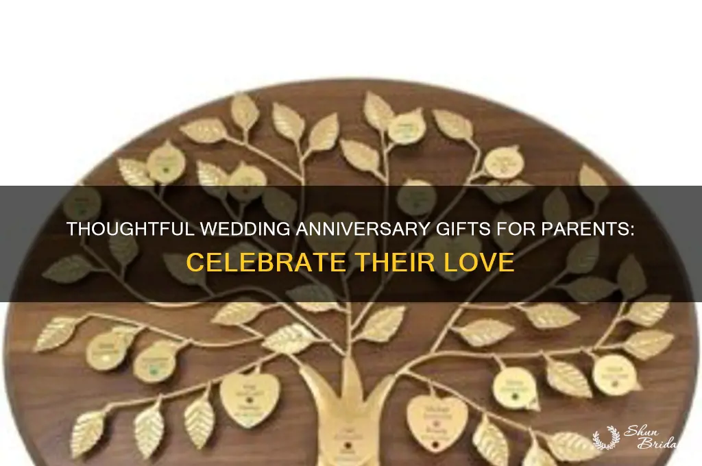 what are good wedding anniversary gifts for parents