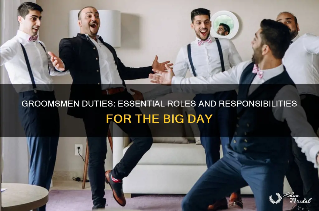 what are groomsmen responsible for