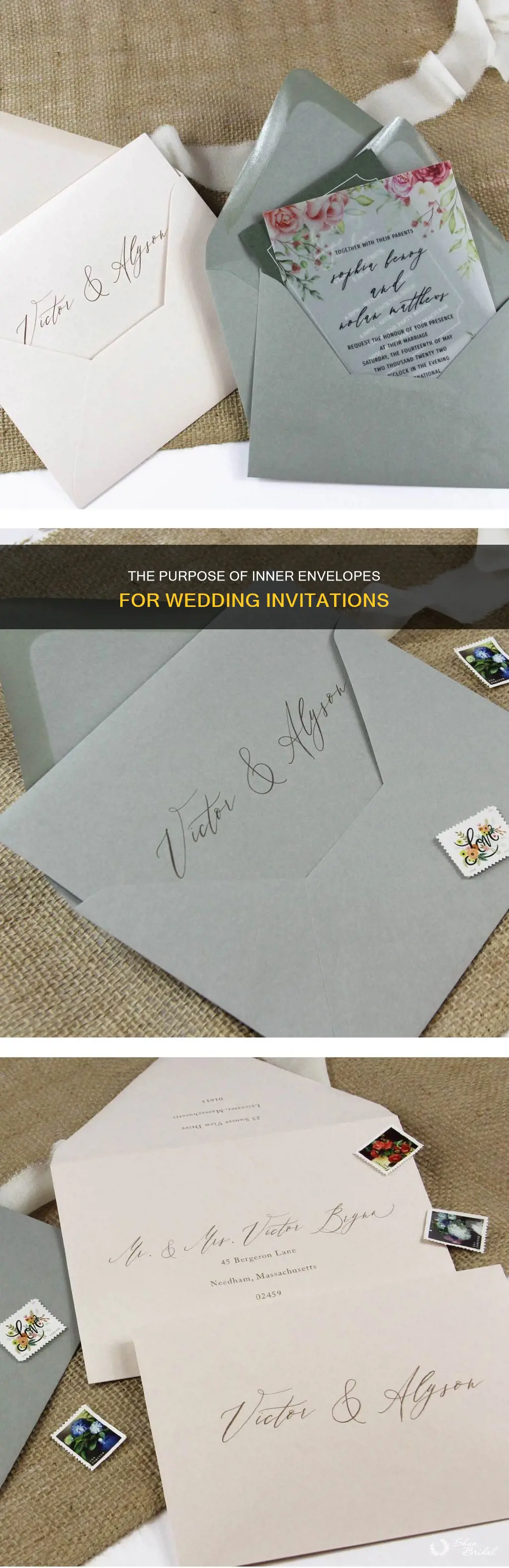 what are inner envelopes for wedding invitations