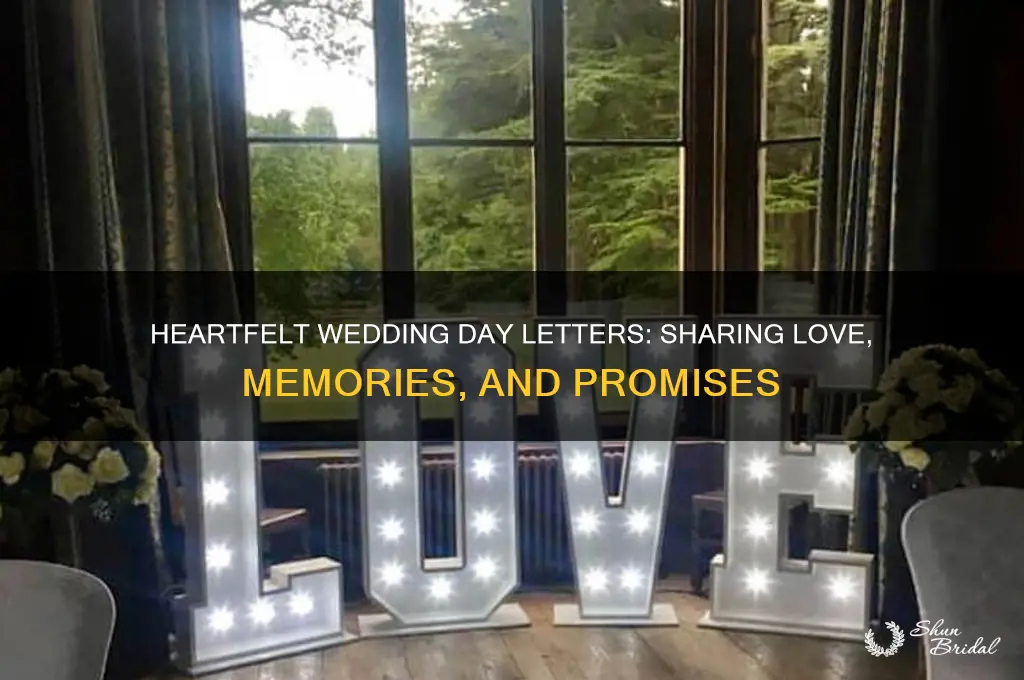 what are letters during wedding day