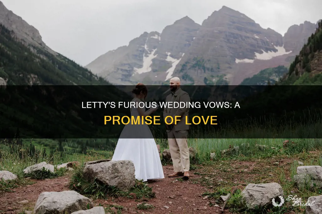 what are letty wedding vows furious 7