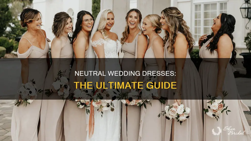 what are neutral colored in a wedding dresses