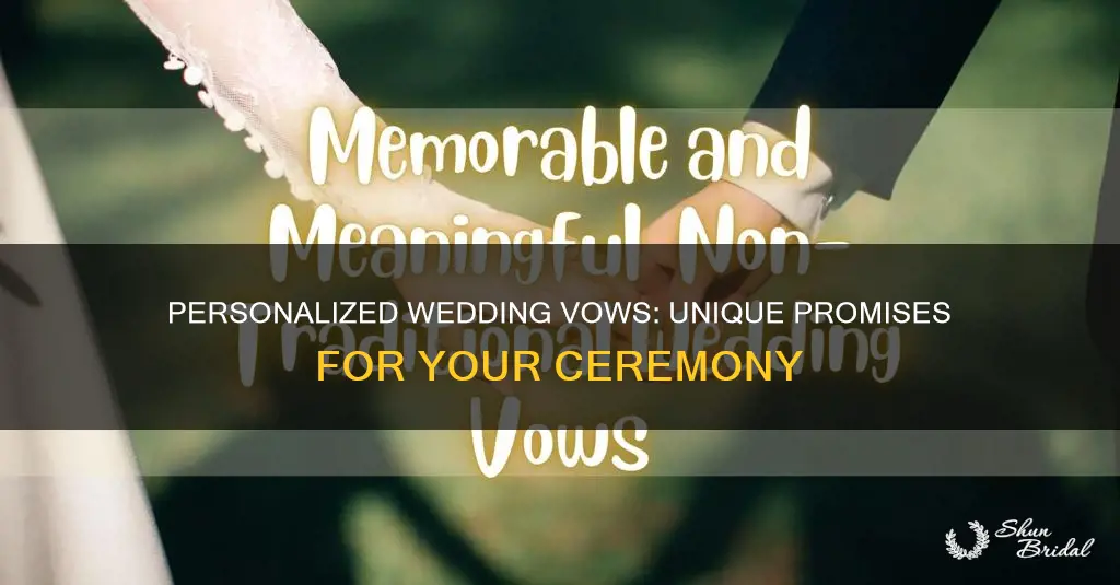 what are non traditional wedding vows