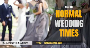 The Usual Time for Weddings: 8 to 10-Hour Celebrations