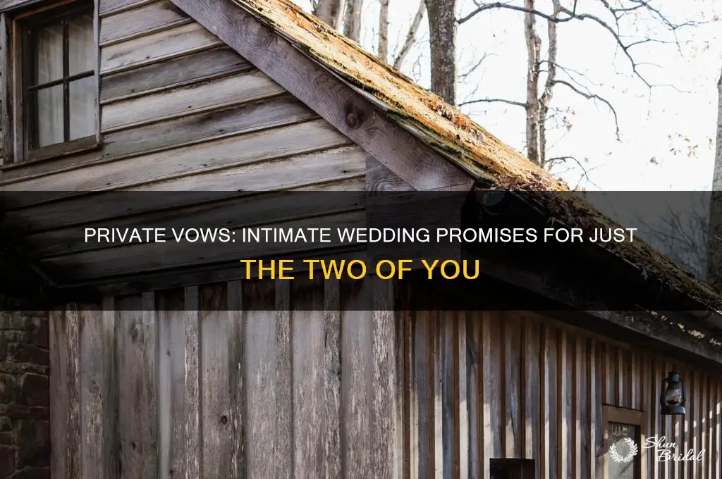 what are private vows at a wedding