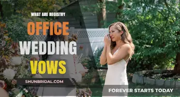 Registry Office Wedding Vows: What Are Your Options?