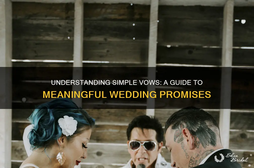 what are simple vows