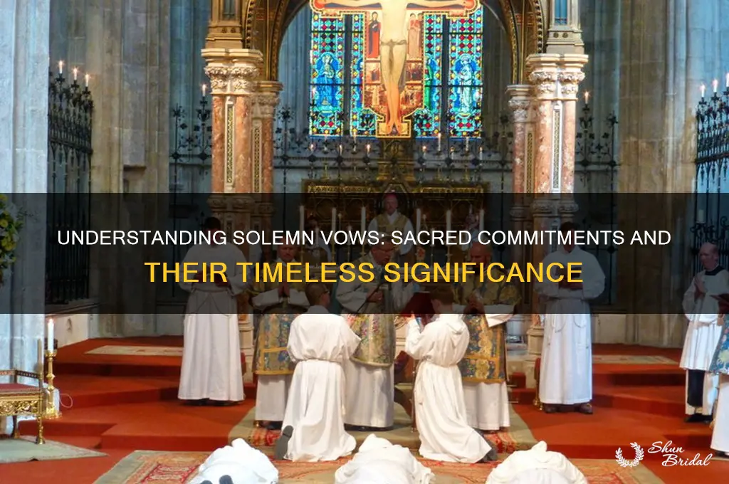 what are solemn vows
