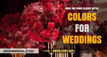 Elegant Classic Metal Colors to Elevate Your Wedding Decor
