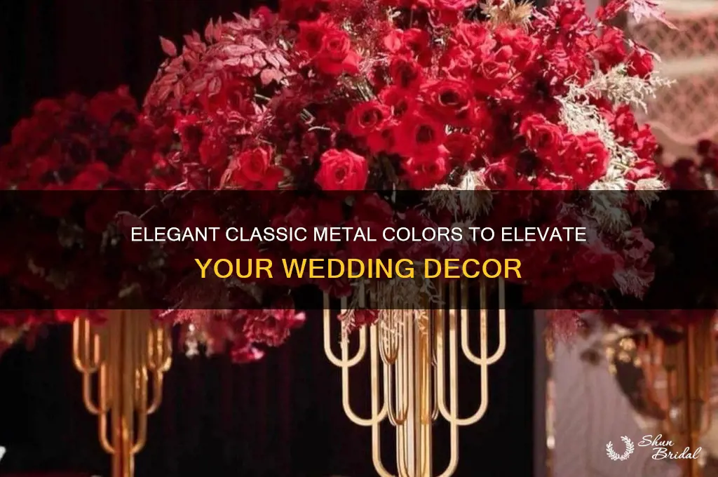 what are some classic metal colors for weddings