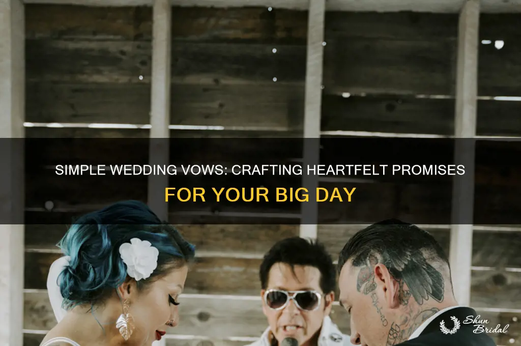 what are some simple wedding vows
