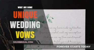 Crafting Unique Wedding Vows: Personalized Promises for Your Special Day