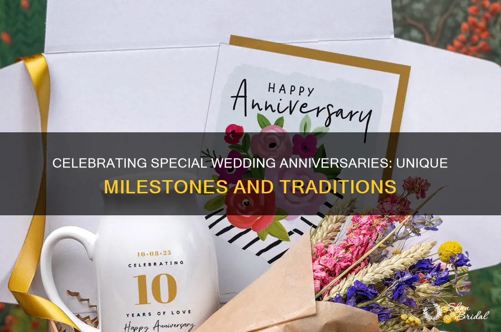 what are special wedding anniversaries
