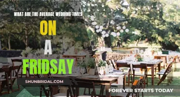 Friday Wedding Times: What's the Average?