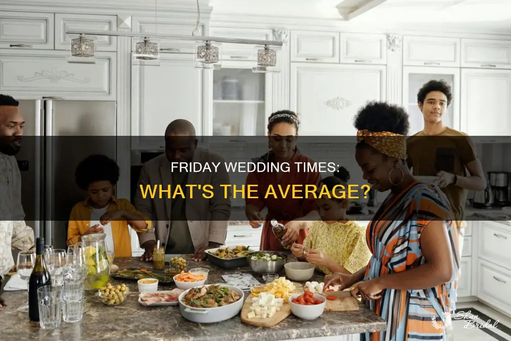 what are the average wedding times on a fridsay