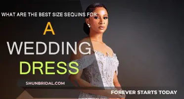 Sequins for Wedding Gowns: Size and Style Guide