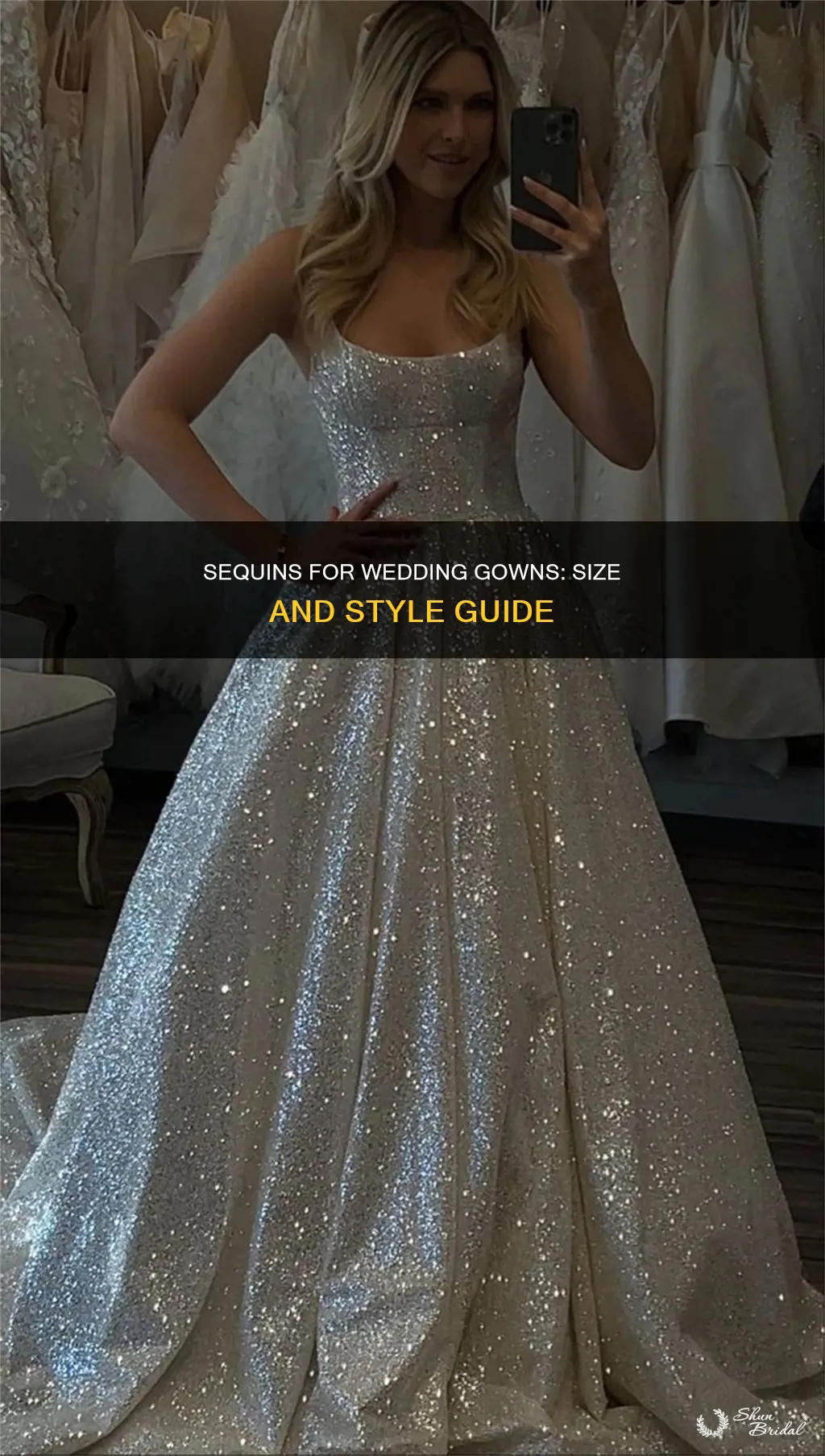 what are the best size sequins for a wedding dress