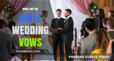 Traditional Bible Wedding Vows: Sacred Words for a Lifelong Commitment