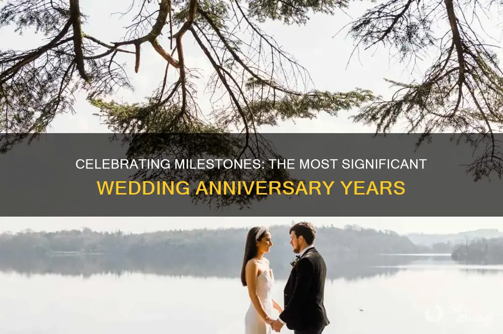 what are the big wedding anniversary years