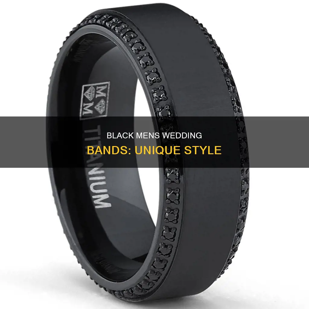 what are the black mens wedding bands