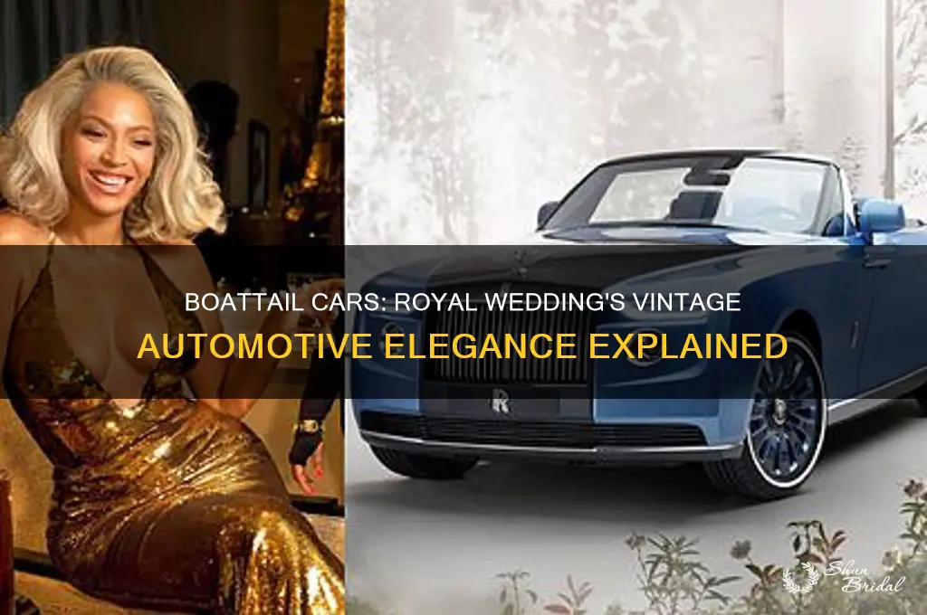 what are the boatail cars in the royal wedding
