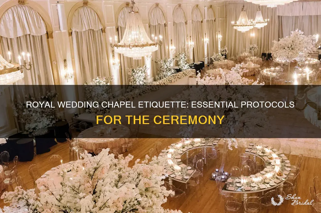 what are the chapel protocols for the royal wedding