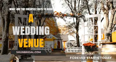 Save Big: Discover the Cheapest Days to Book Your Wedding Venue