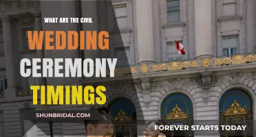 Civil Wedding Ceremony Timings: Planning Your Perfect Day