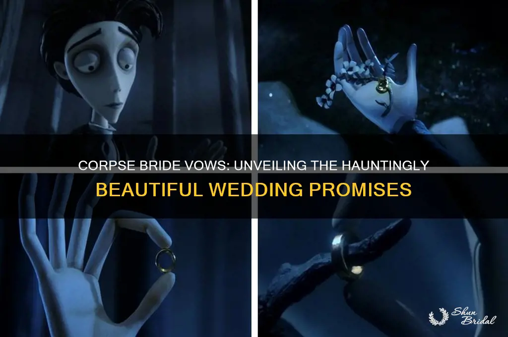 what are the corpse bride vows
