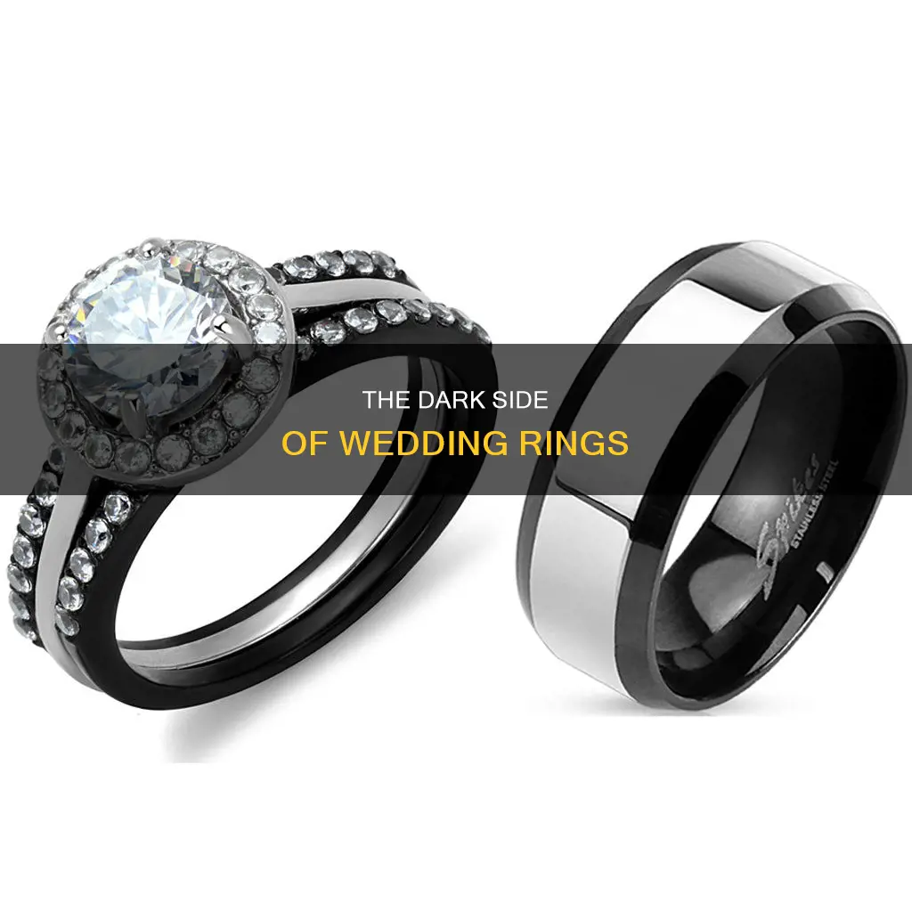 what are the dark new wedding rings made our of
