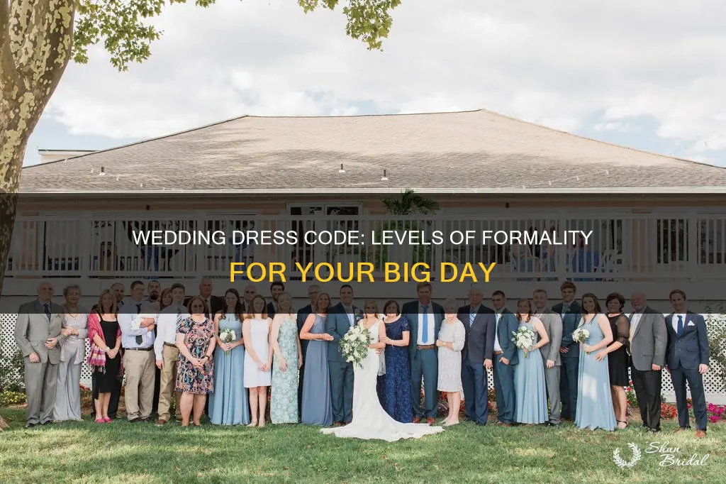 what are the different levels of dress wedding