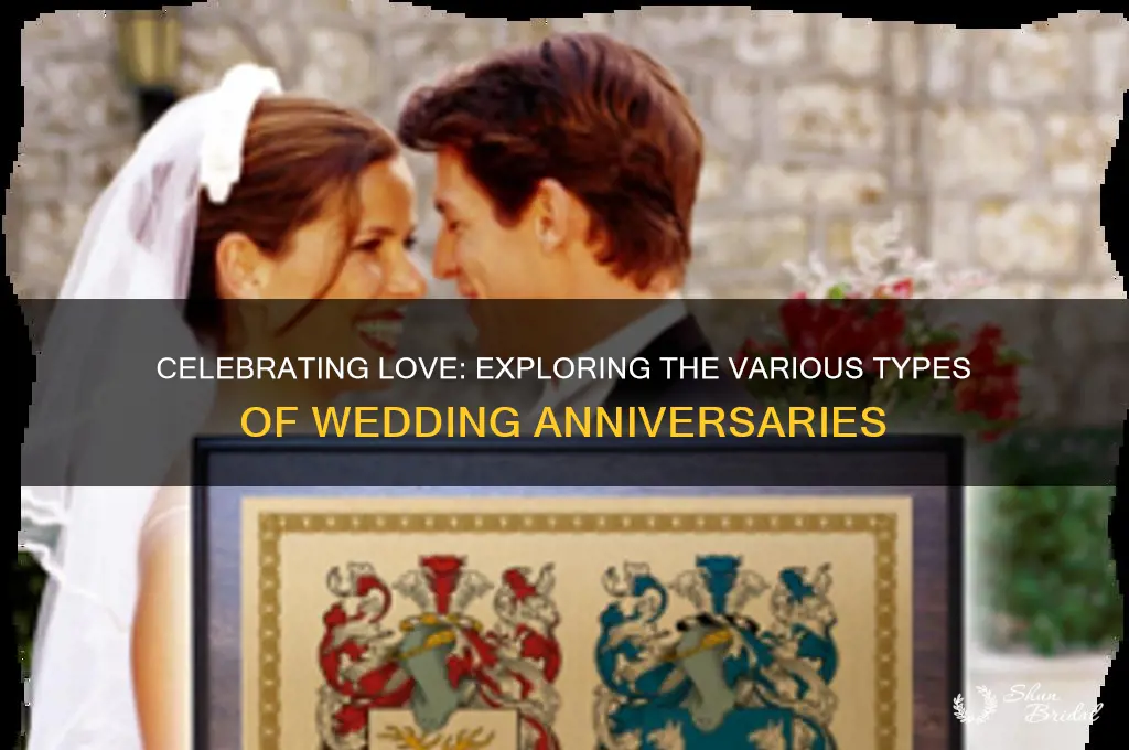 what are the different types of wedding anniversary