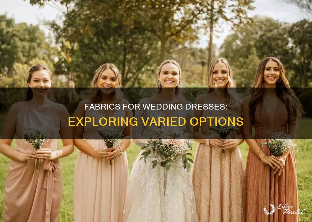 what are the different wedding dress fabrics